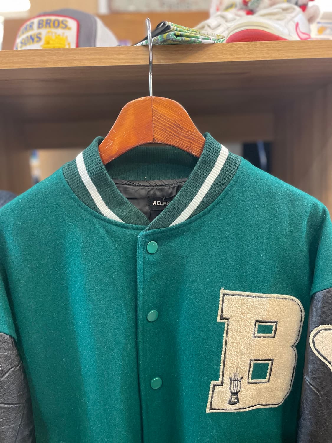 USA 빈티지 레더 바시티자켓 B51 상품이미지2