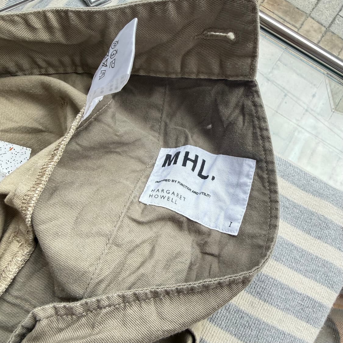 MHL 마가렛호웰 9부 코튼팬츠 베이지 상품이미지6