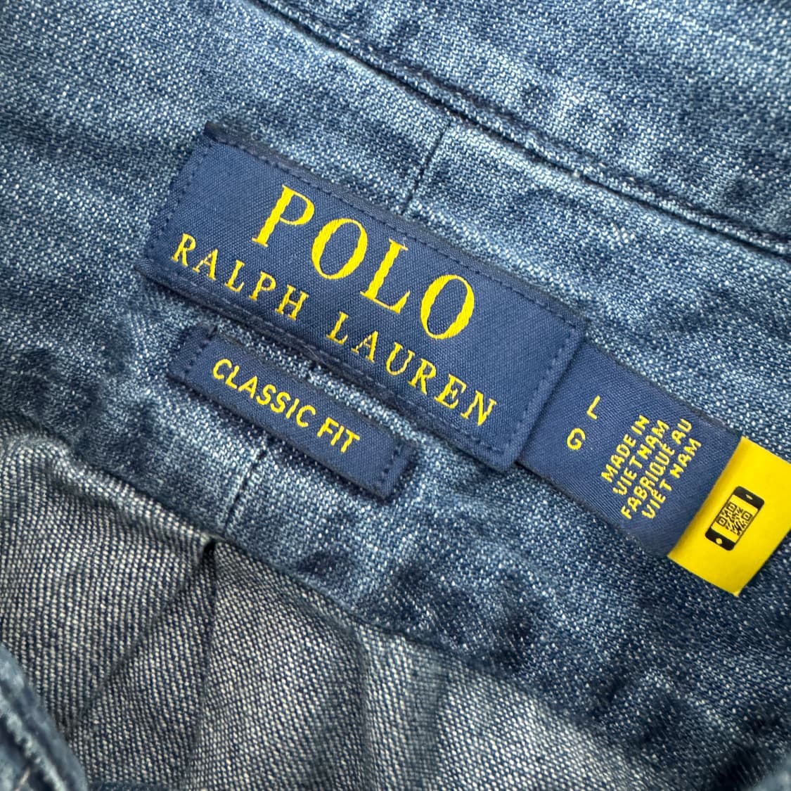 L(105) 폴로 랄프로렌 클래식핏 데님 남방 셔츠  상품이미지3
