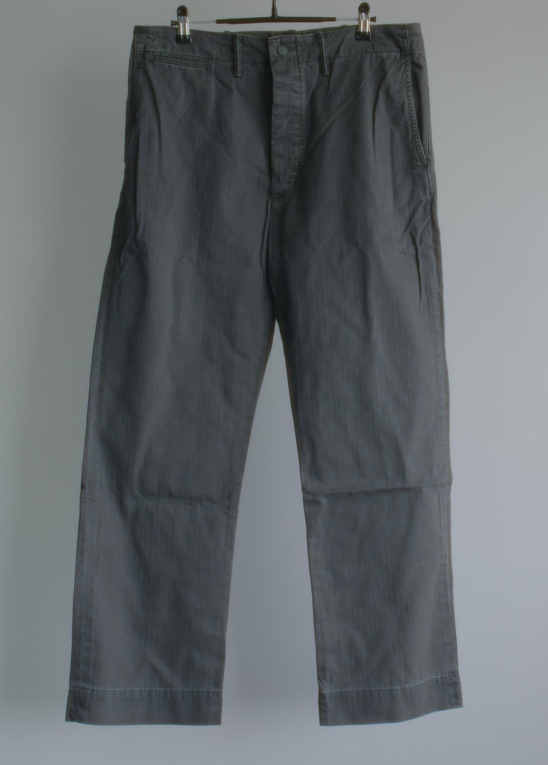 rrl 더블알엘 가먼트 다이 헤링본 필드 팬츠 블랙 32 x 32 상품이미지1