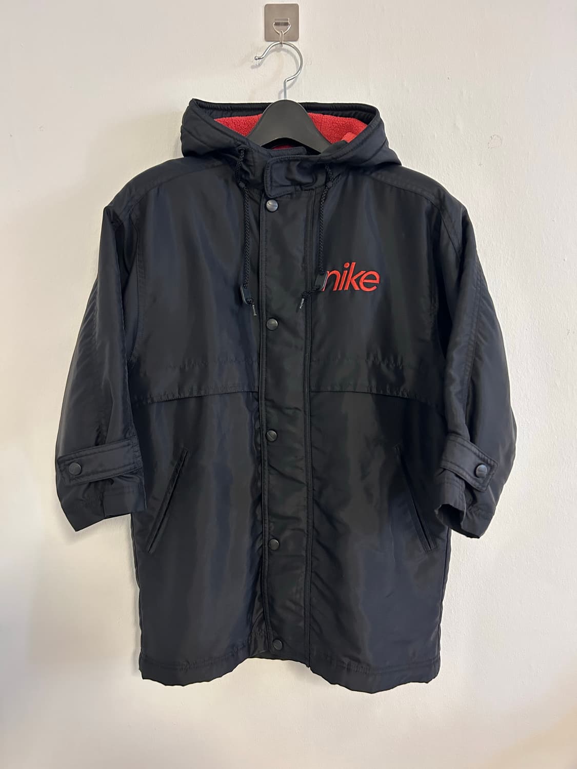 90-00s 나이키 빅 스우시 후드 롱 코치 자켓 상품이미지1
