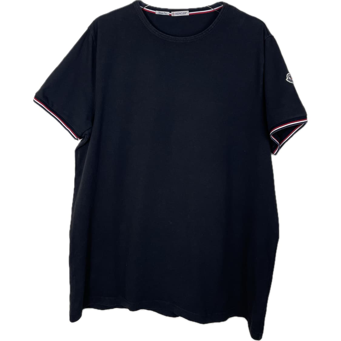 [XXXL] 몽클레어 와펜 패치 코튼 반팔 티셔츠 슬림핏 상품이미지1