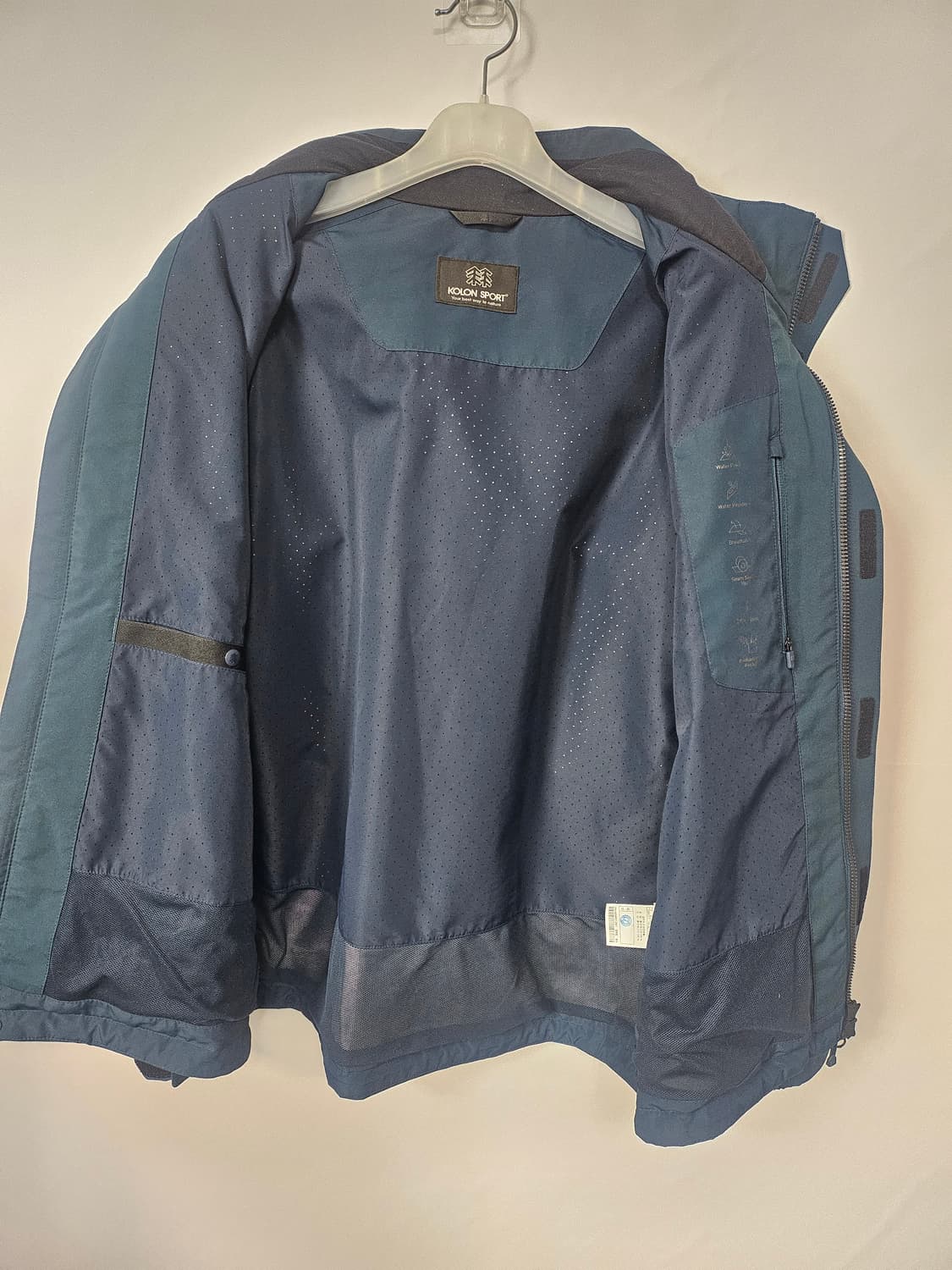 코오롱스포츠 고어텍스 프리미엄 남성바람막이 자켓 105 XL 상품이미지7