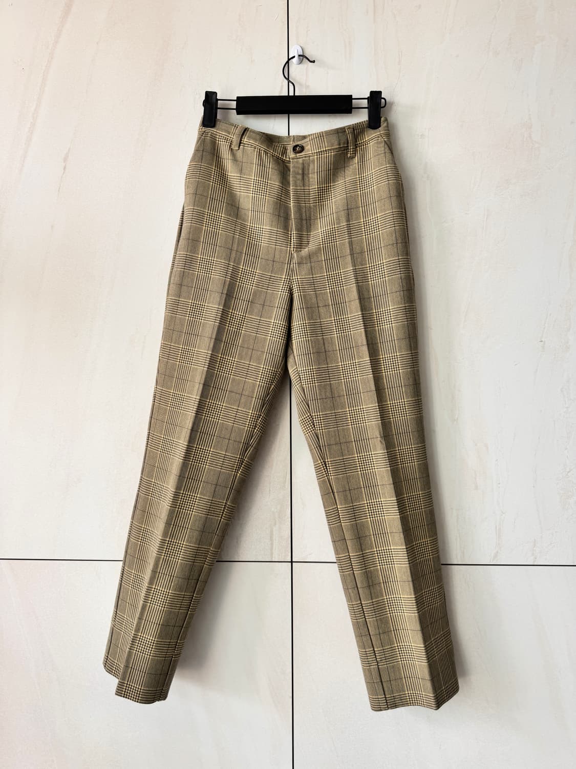 새상품 컨디션 GANNI 체크 와이드 팬츠36(55사이즈) 상품이미지1