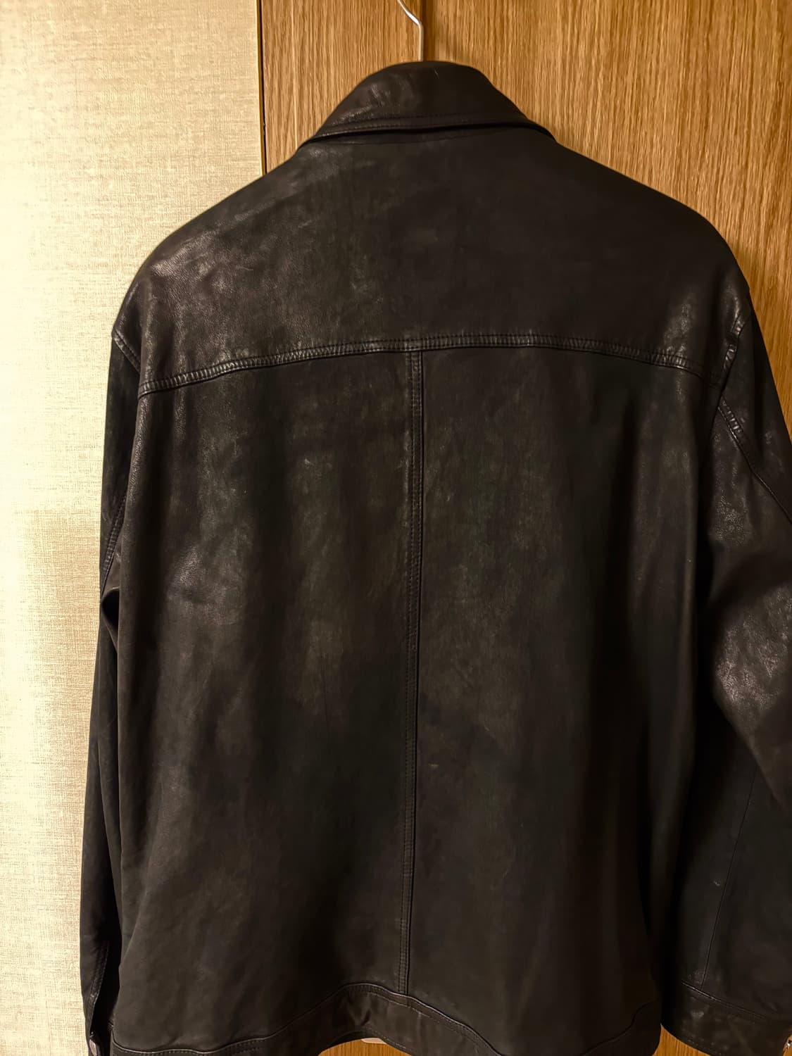 25fw 시리즈 양가죽 오일 워싱 트러커 L(105) 상품이미지3