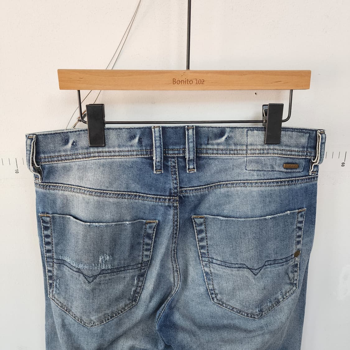 디젤 청바지 블루 워싱 찢청 상품이미지5