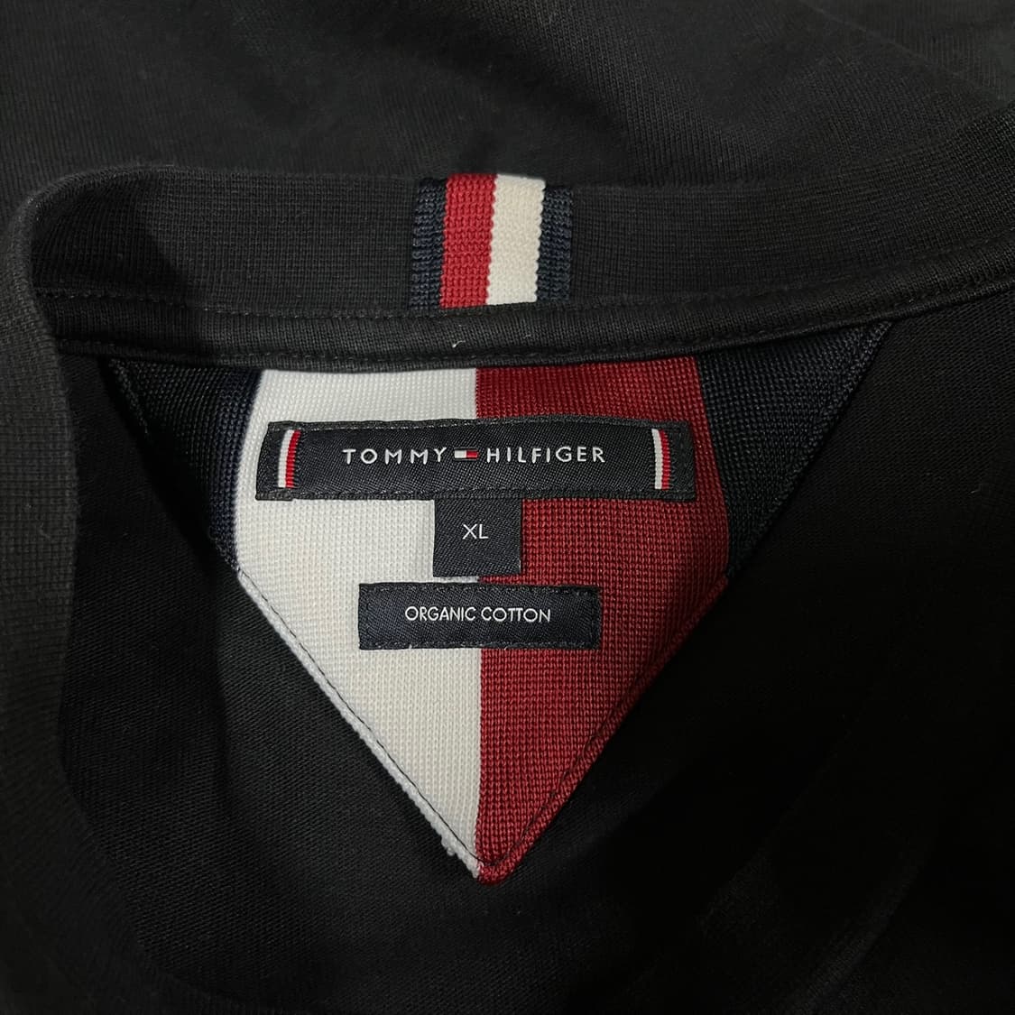 [XL] 타미힐피거 골드 자수 로고 반팔 티셔츠 상품이미지5