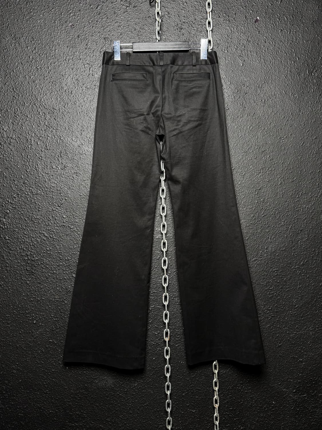 Black Wide Flare Slacks 상품이미지9