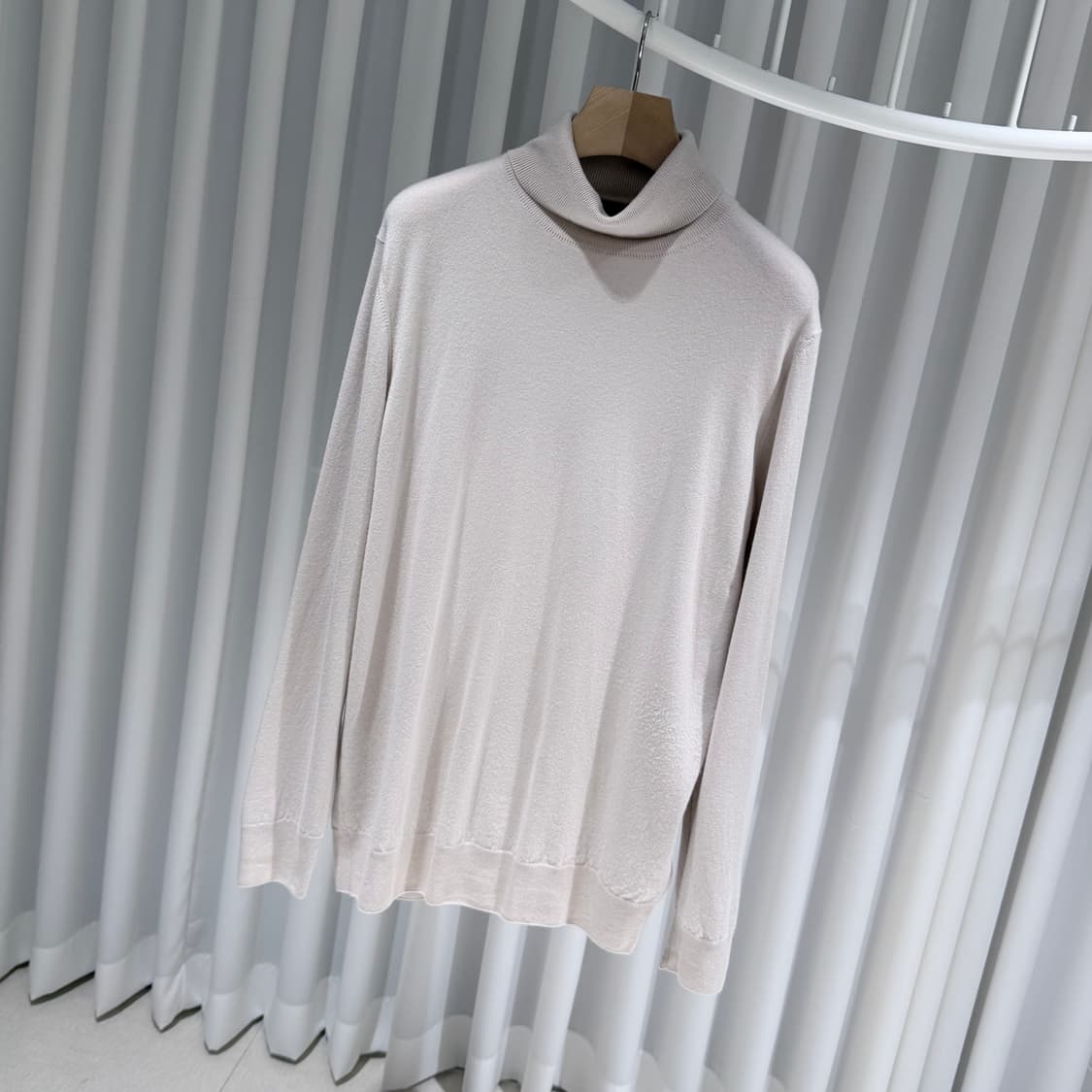 (A+/56) / 로로피아나 베이비 캐시미어 터틀넥 니트 그레이 상품이미지2