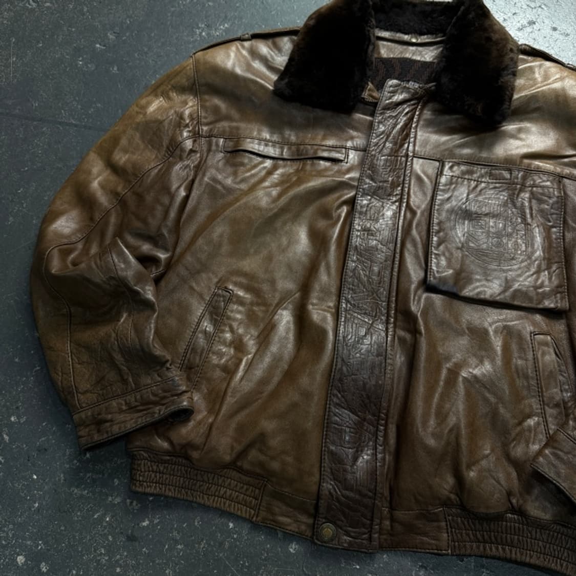 100 토라스 TORRAS 스페인 포켓 가죽자켓 상품이미지3