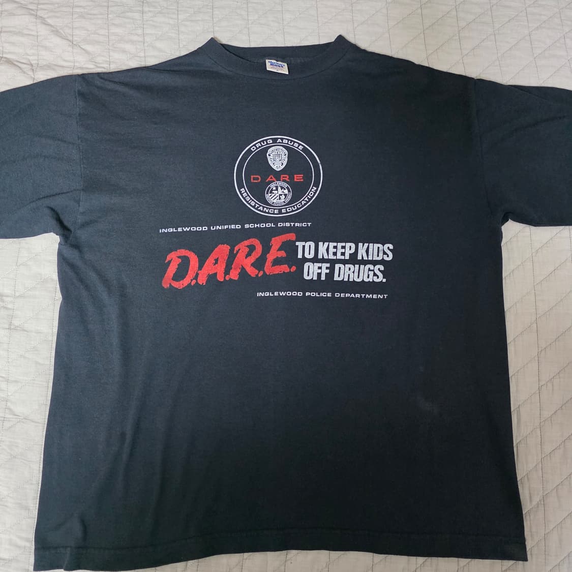[XL] 90s 빈티지 DARE 티셔츠 블랙 ver. MURINA 상품이미지1