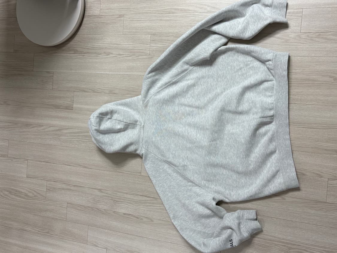 에센셜 후드티 라이트 그레이 L사이즈 상품이미지6