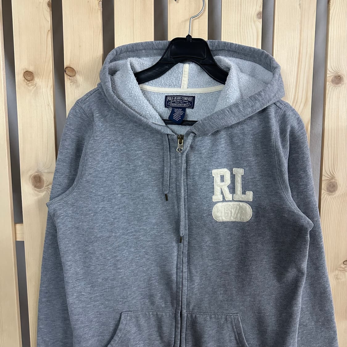 (M) 폴로 그레이 후드집업 상품이미지3