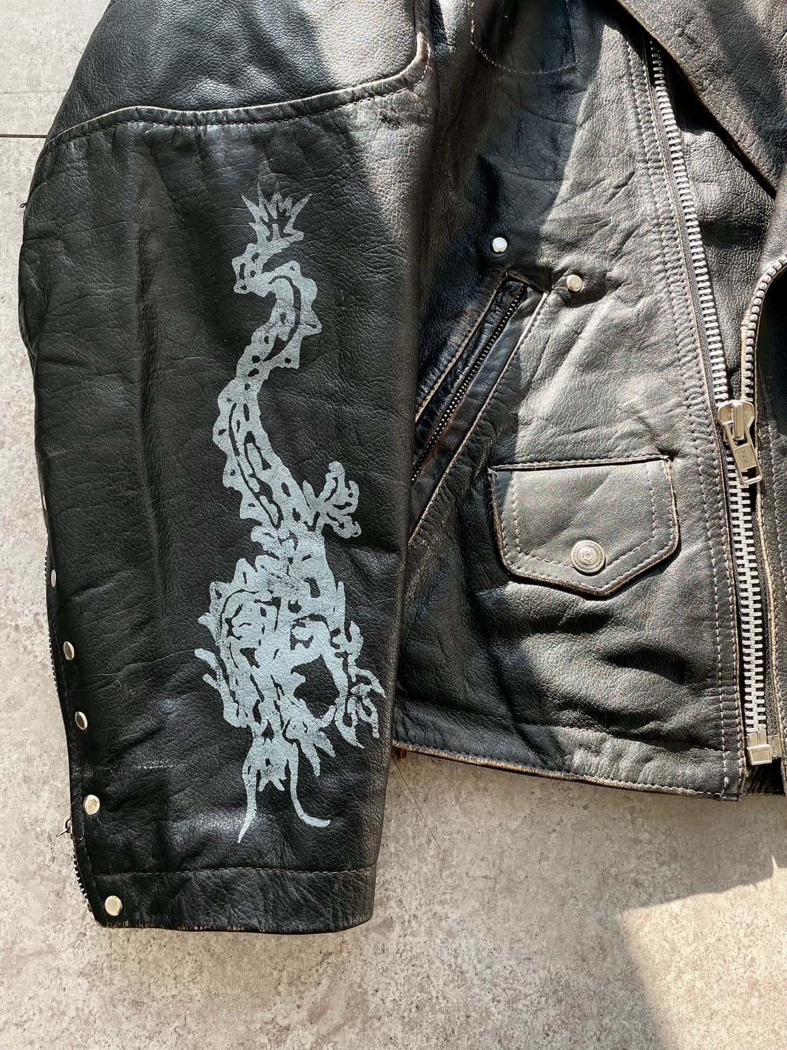 빈티지 오리엔탈 더블라이더자켓 상품이미지6