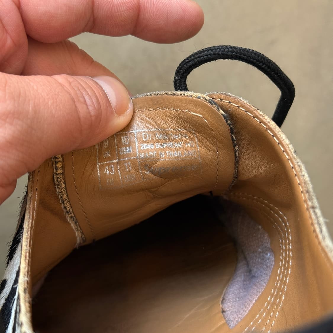 21시즌 슈프림 닥터마틴 송치 지브라  상품이미지8