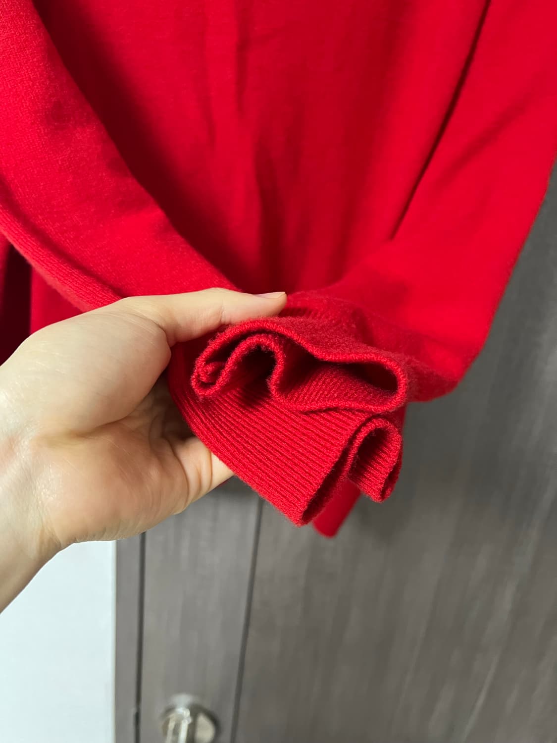 브라운야드 라운드 가디건 레드 5 상품이미지4