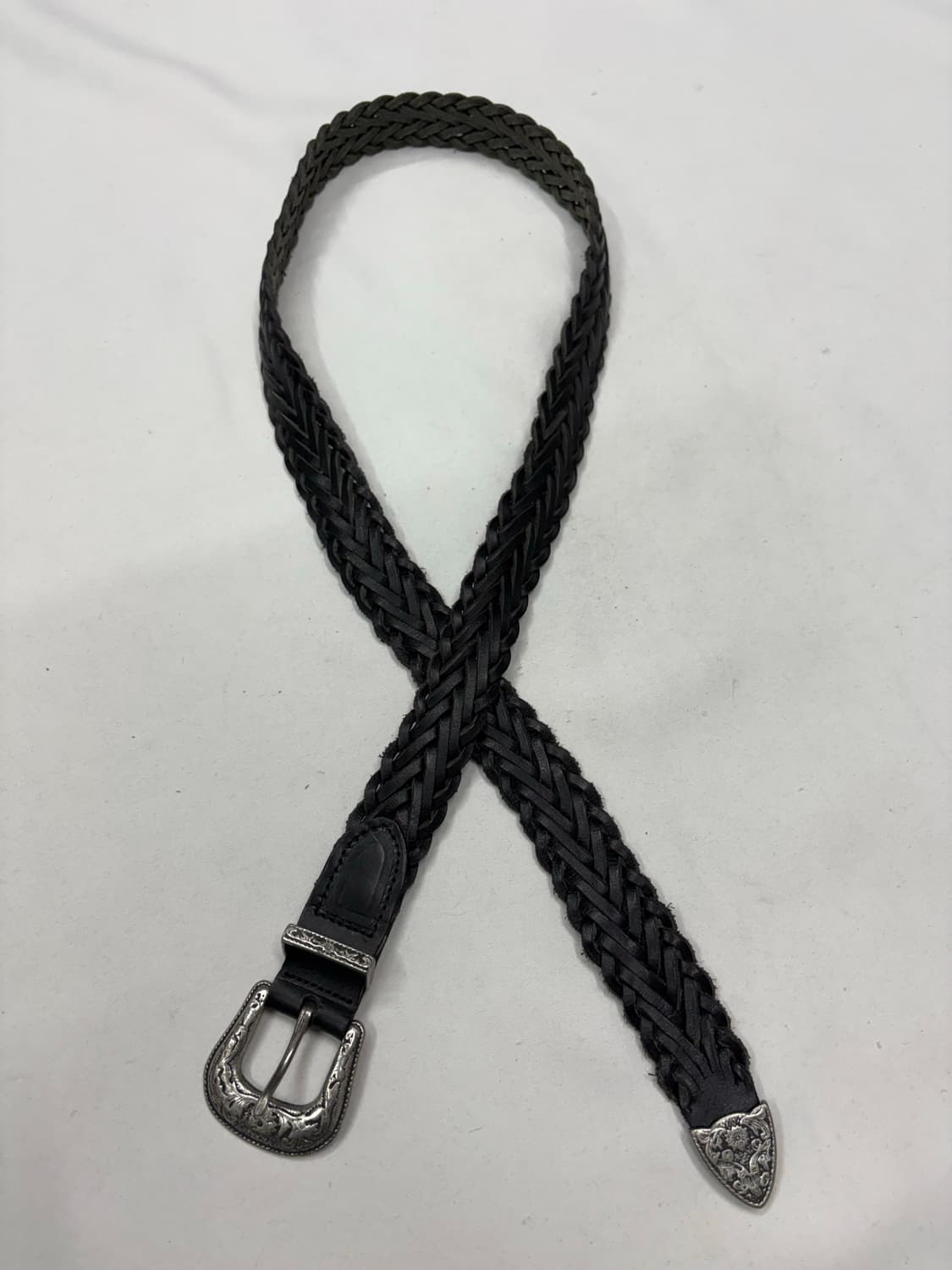 꽈베기 위빙 크롬 웨스턴 벨트 상품이미지4