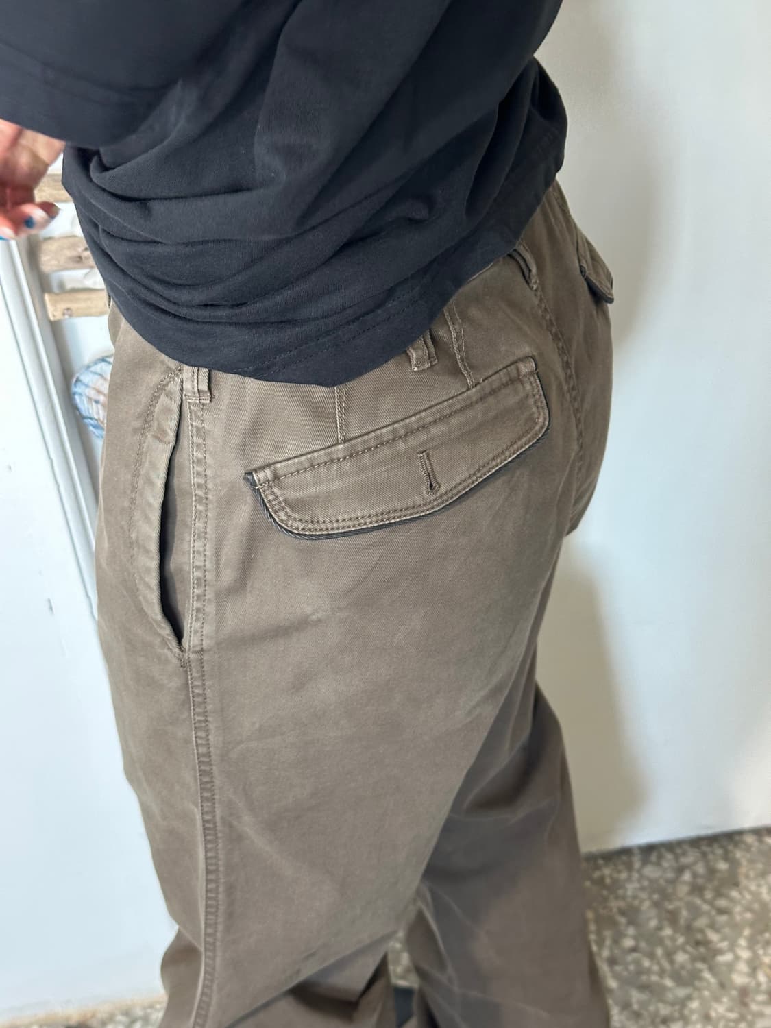 브라운 코튼 팬츠 상품이미지3
