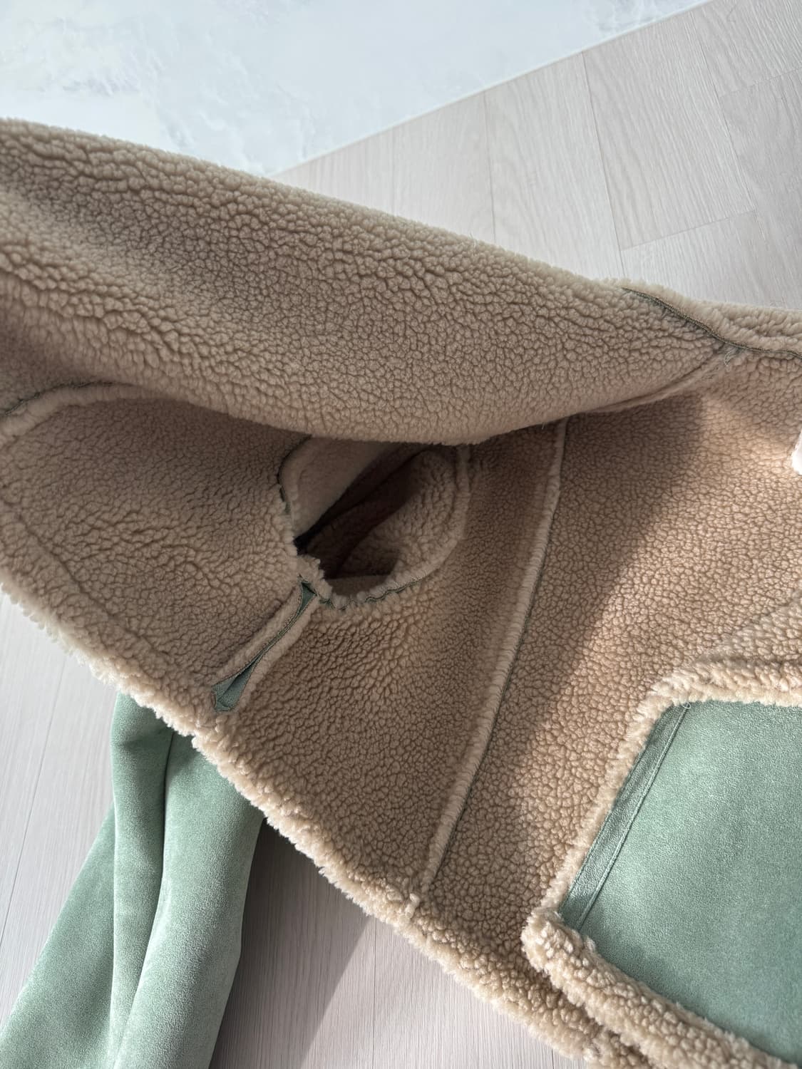 크롭 무스탕 상품이미지4