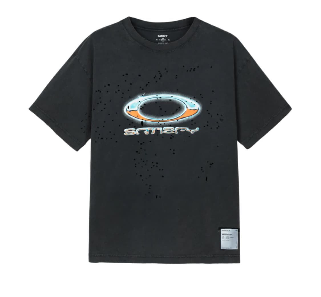 오클리 x 새티스파이 모스테크 티셔츠 에이지드 블랙 라지 상품이미지1