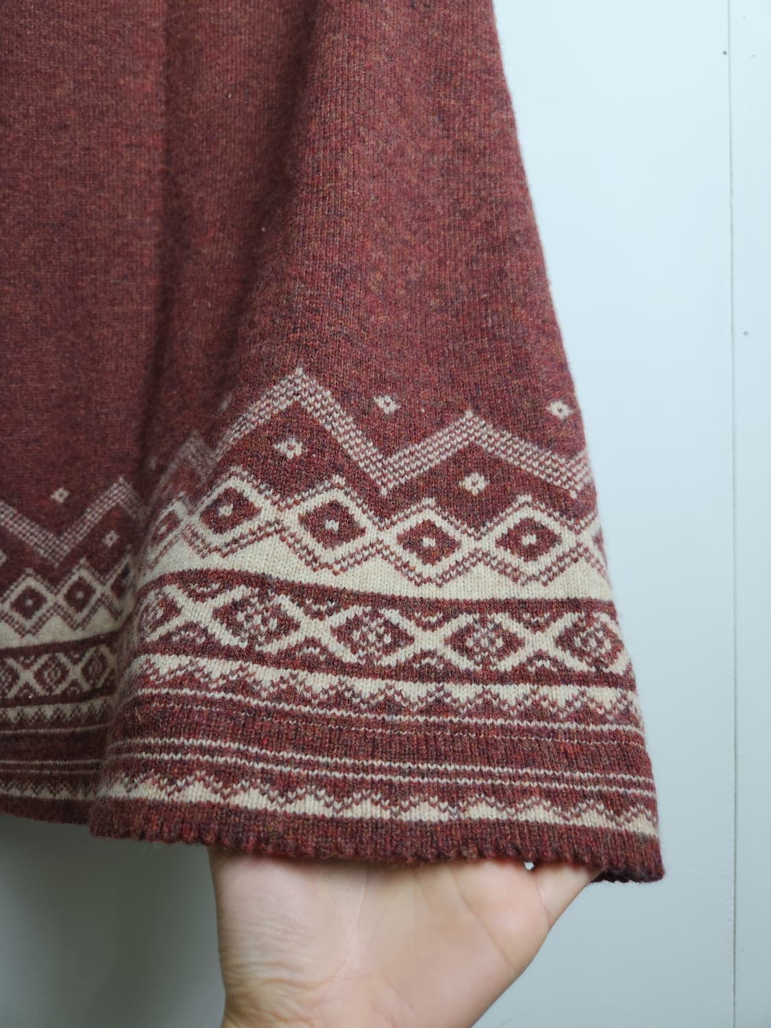 (사만사모스)에스닉 니트 롱스커트 상품이미지8