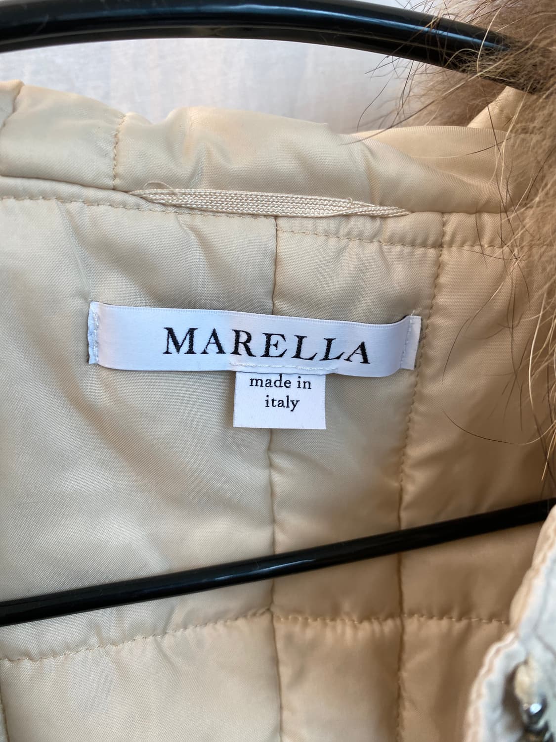 MARELLA 아이보리 퍼후드 패딩(M) 상품이미지9