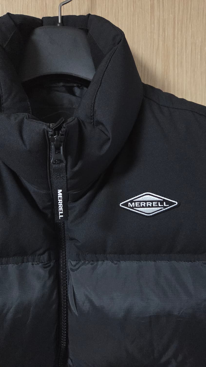 (착샷) 머렐 패딩 베스트 구스 다운 컬러블럭 상품이미지2