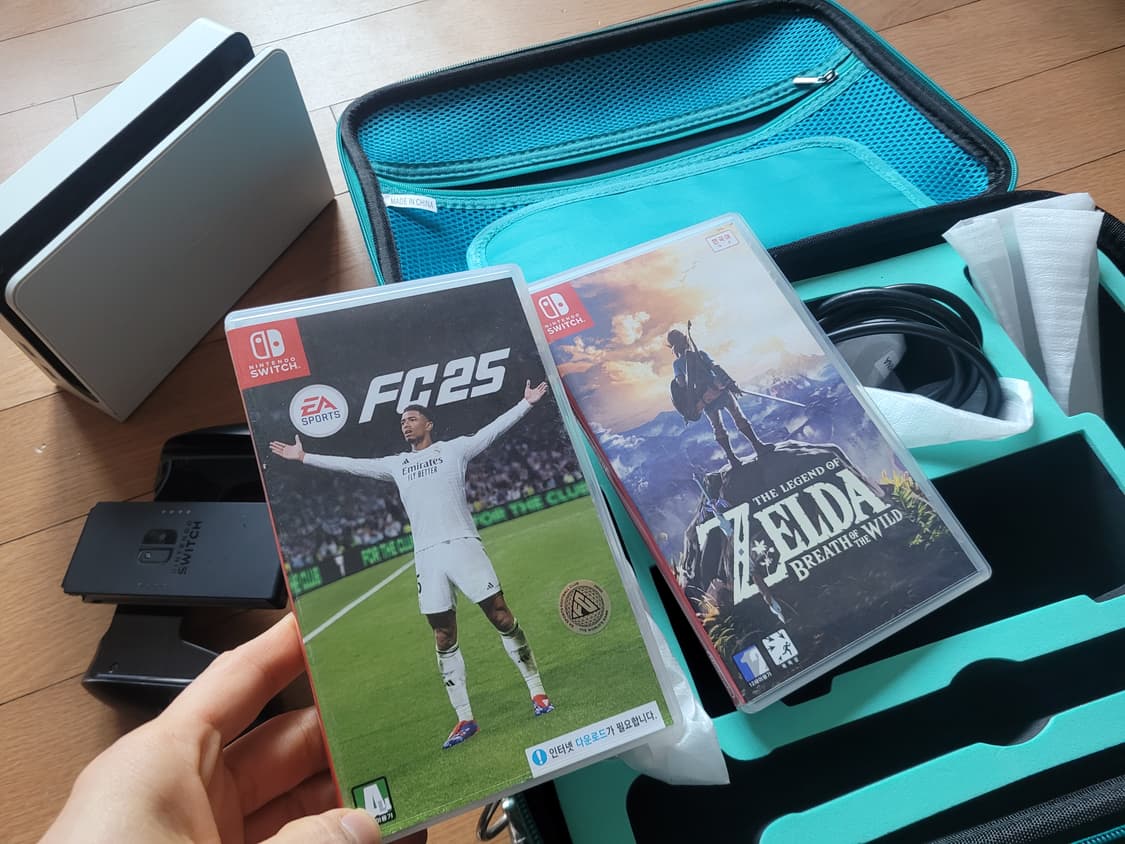 스위치 oled 풀구성 젤다 피파25 상품이미지6