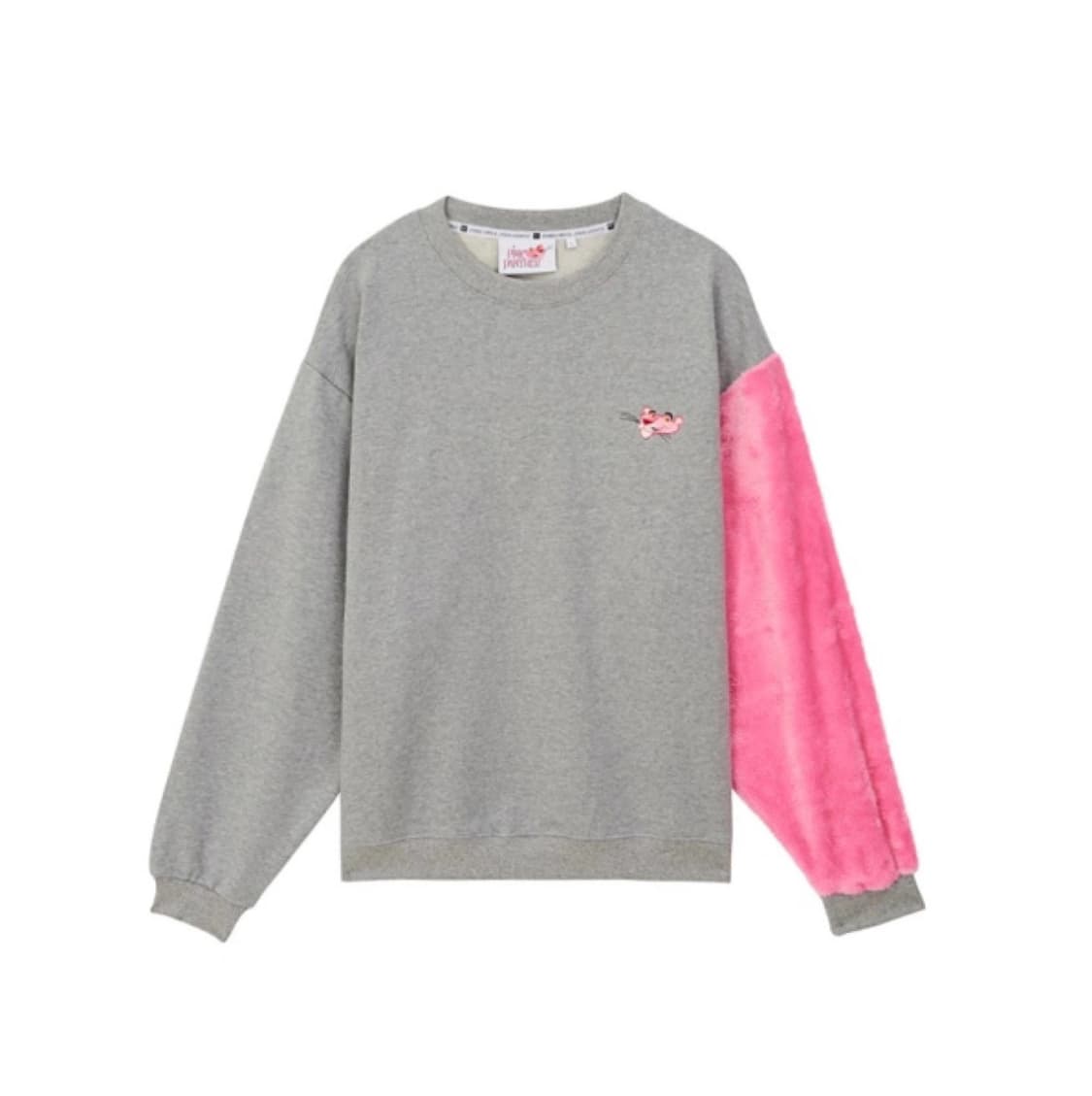 스테레오바이널즈  STEREO VINYLS X 팽크팬더 콜라보 퍼 맨투맨 상품이미지1