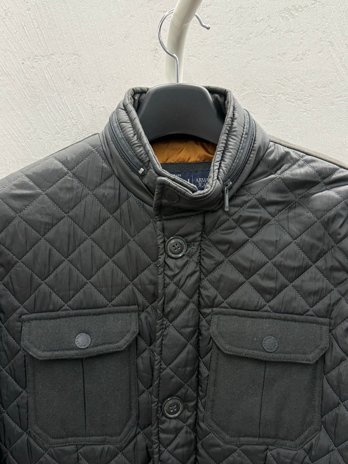 Armani 아르마니 진 블랙 퀼팅 자켓 50 상품이미지3