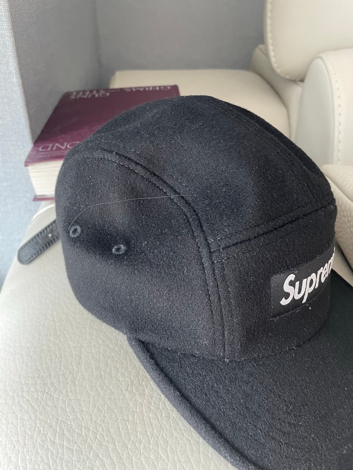 슈프림 울 캠프캡 블랙 - 25FW 상품이미지3