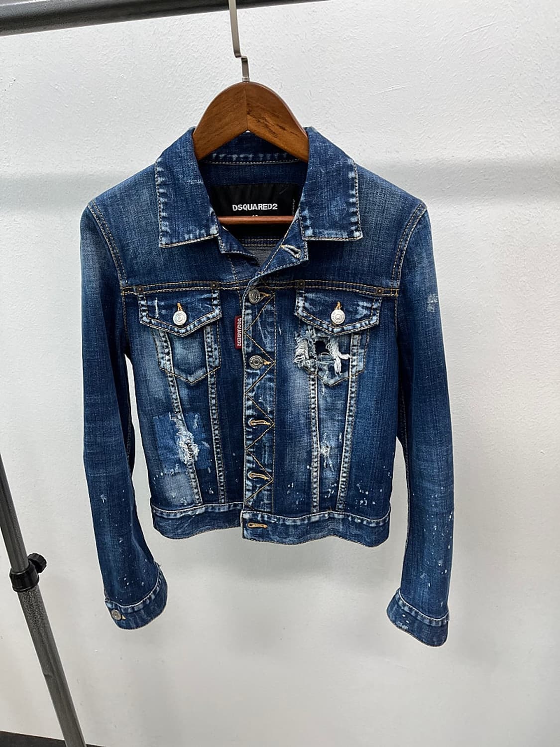 여) 디스퀘어드 데미지드 청자켓  상품이미지2