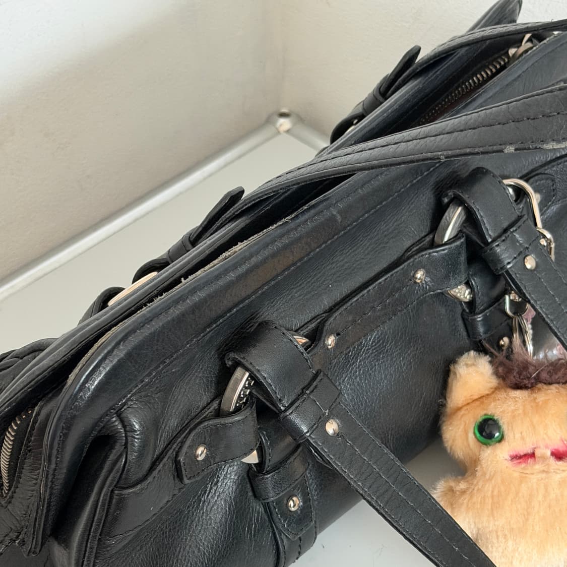 BALLY vintage leather shoulder bag 상품이미지5