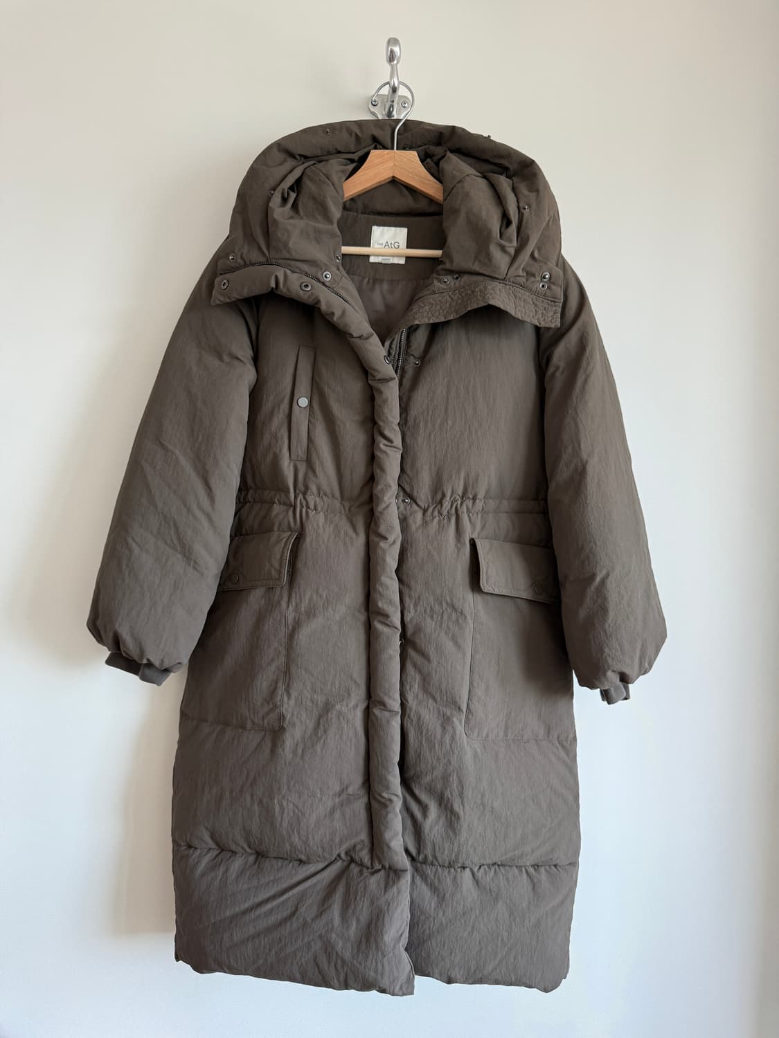 Pre owned 구스다운 폭스퍼 패딩 코트(퍼 탈부착 가능)  상품이미지2