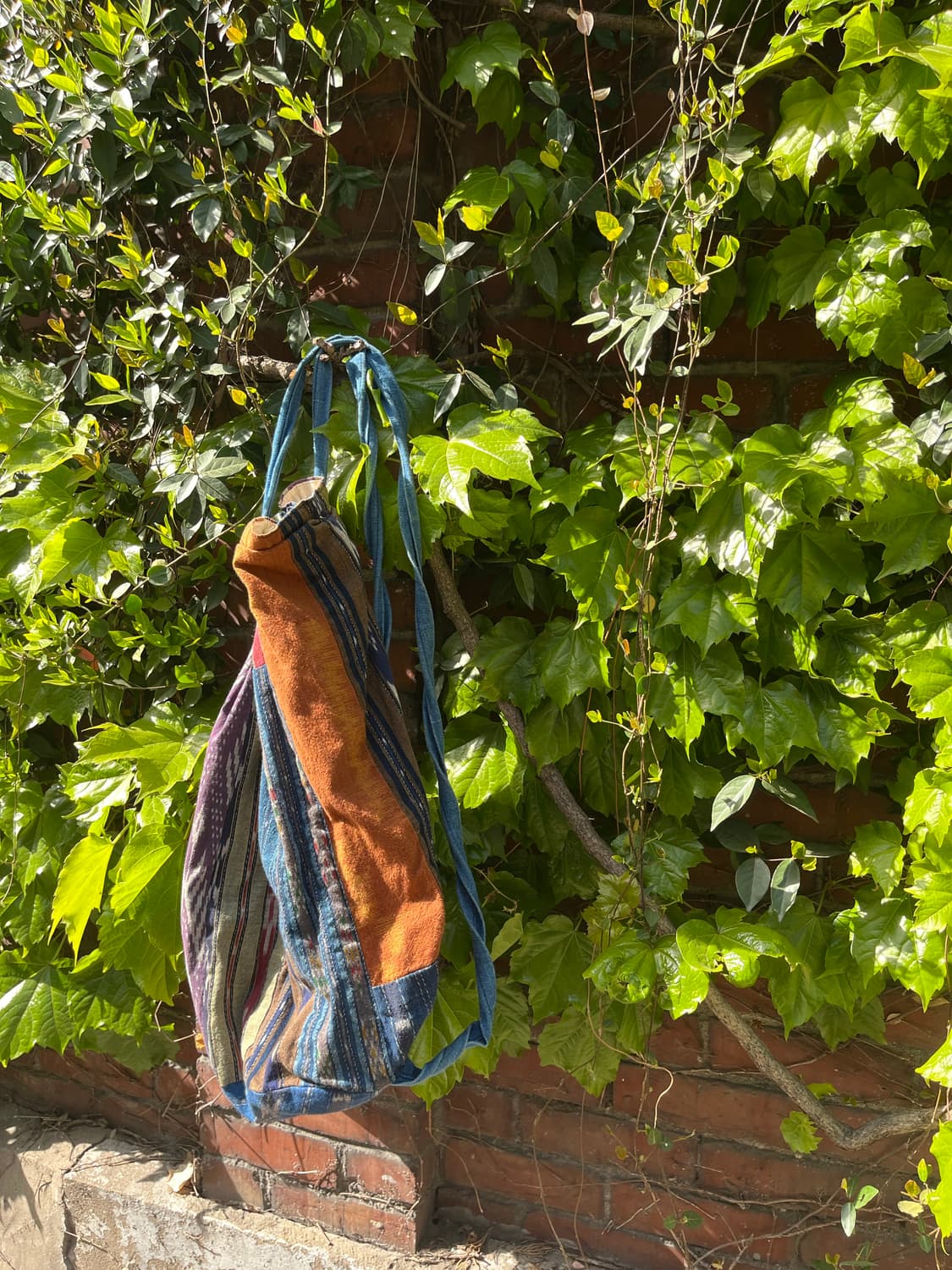 블루 히피 에스닉 패치워크 백팩 상품이미지3