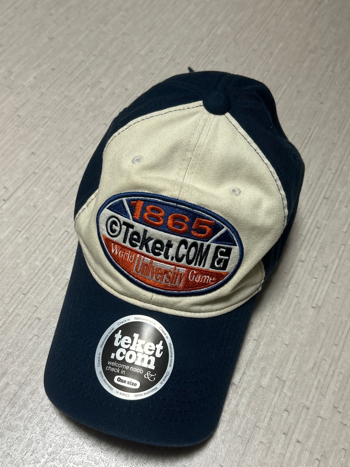 테켓 볼캡 네이비 상품이미지1