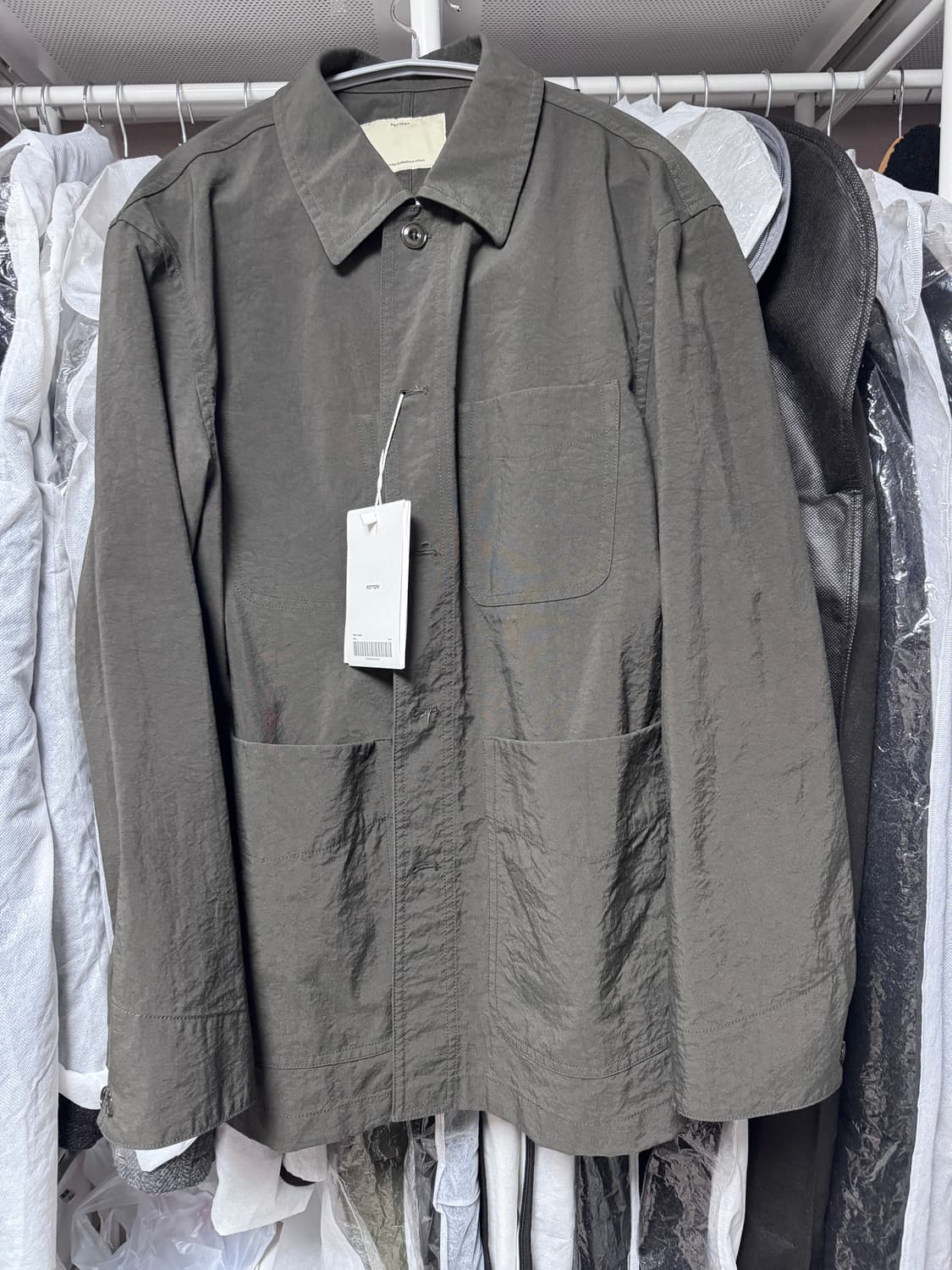 포터리 나일론 워크자켓 카키 1사이즈 새상품 상품이미지1