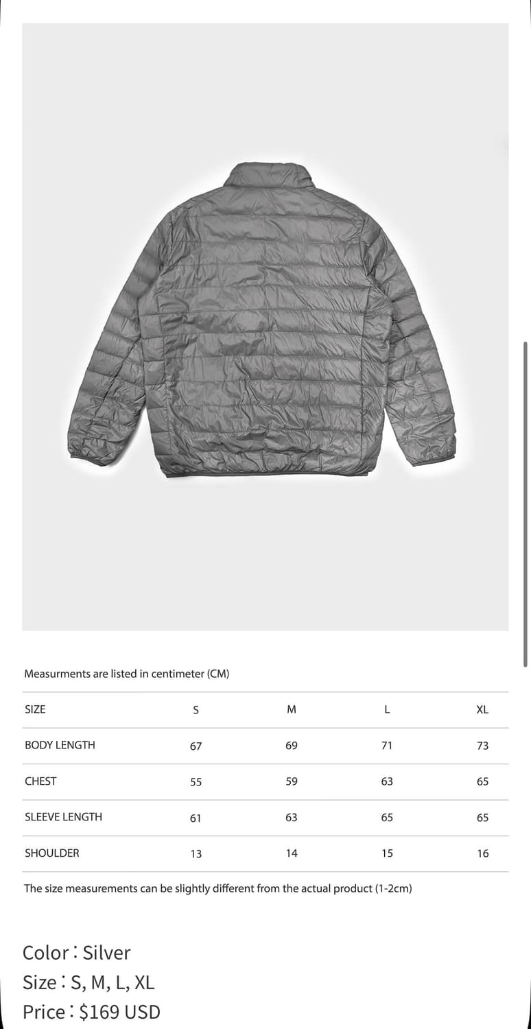 라브로스 경량패딩 상품이미지2