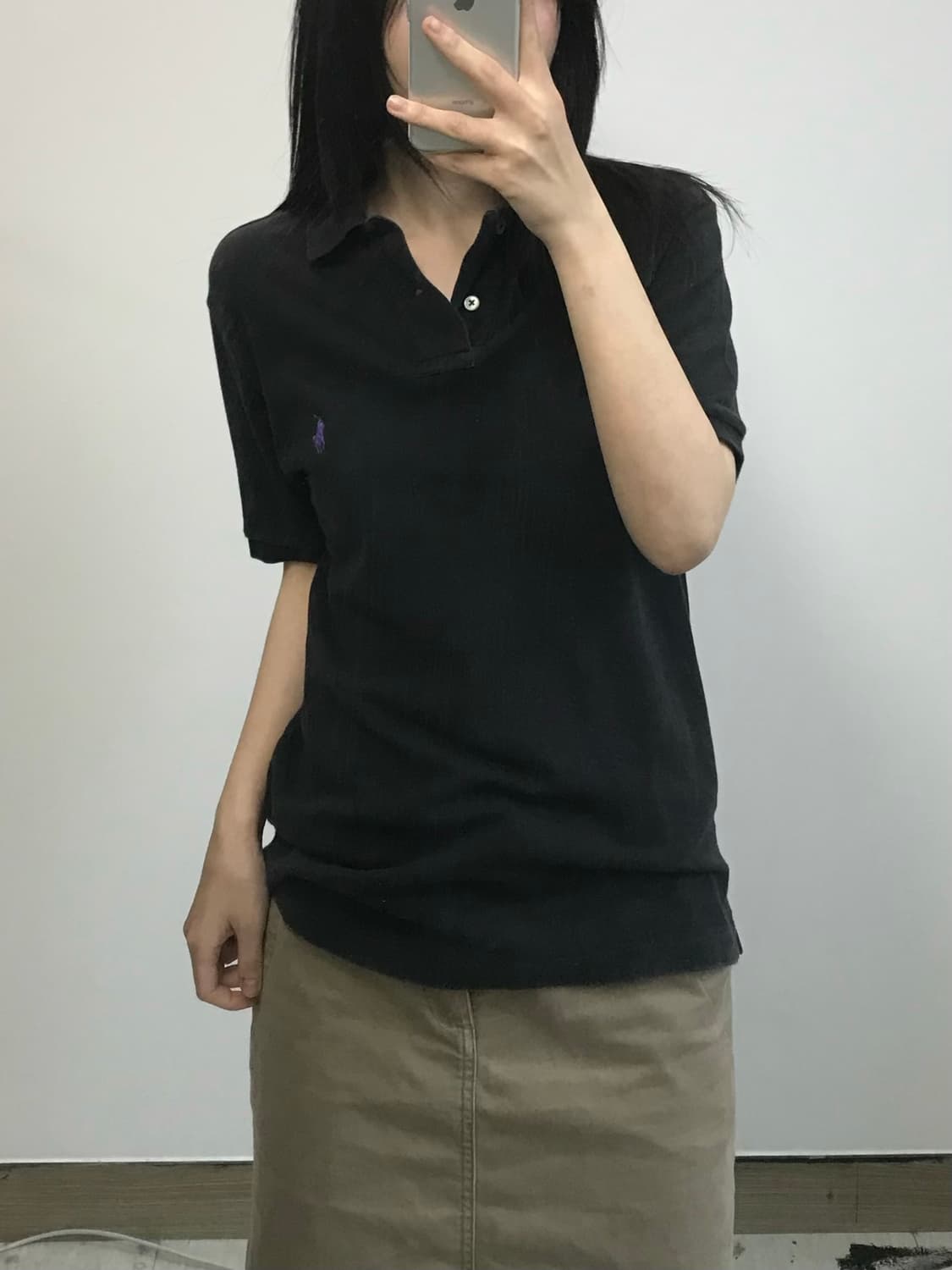 폴로 랄프로렌 블랙 PK 반팔 카라 티셔츠 상품이미지1