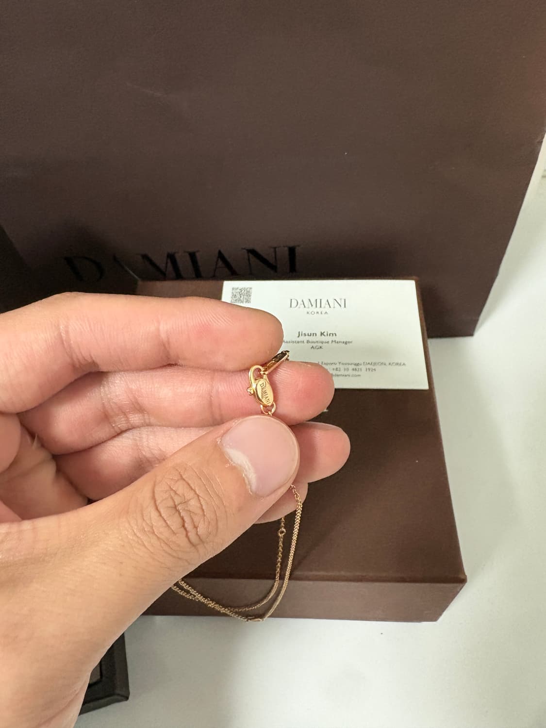 다미아니 벨에포크 레인보우 한정판 목걸이 풀구성 판매 상품이미지4