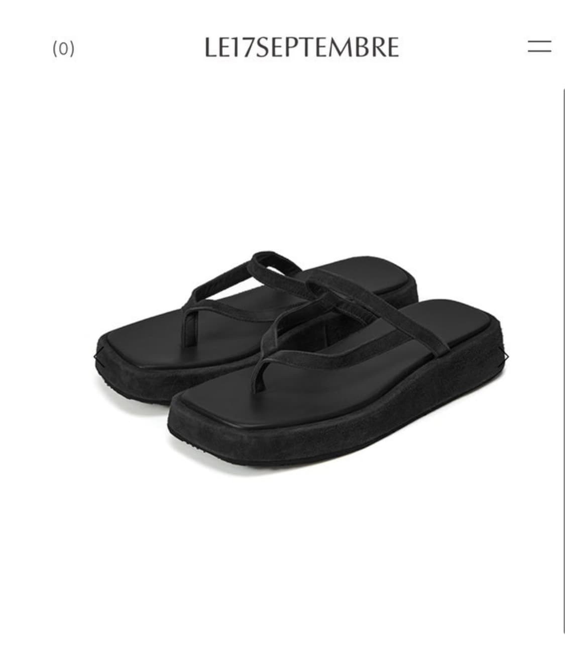 le17septembre V LINE LEATHER SANDAL 상품이미지2