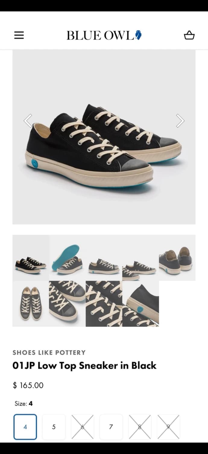 Shoes like Pottery 블랙 스니커즈 260 상품이미지8