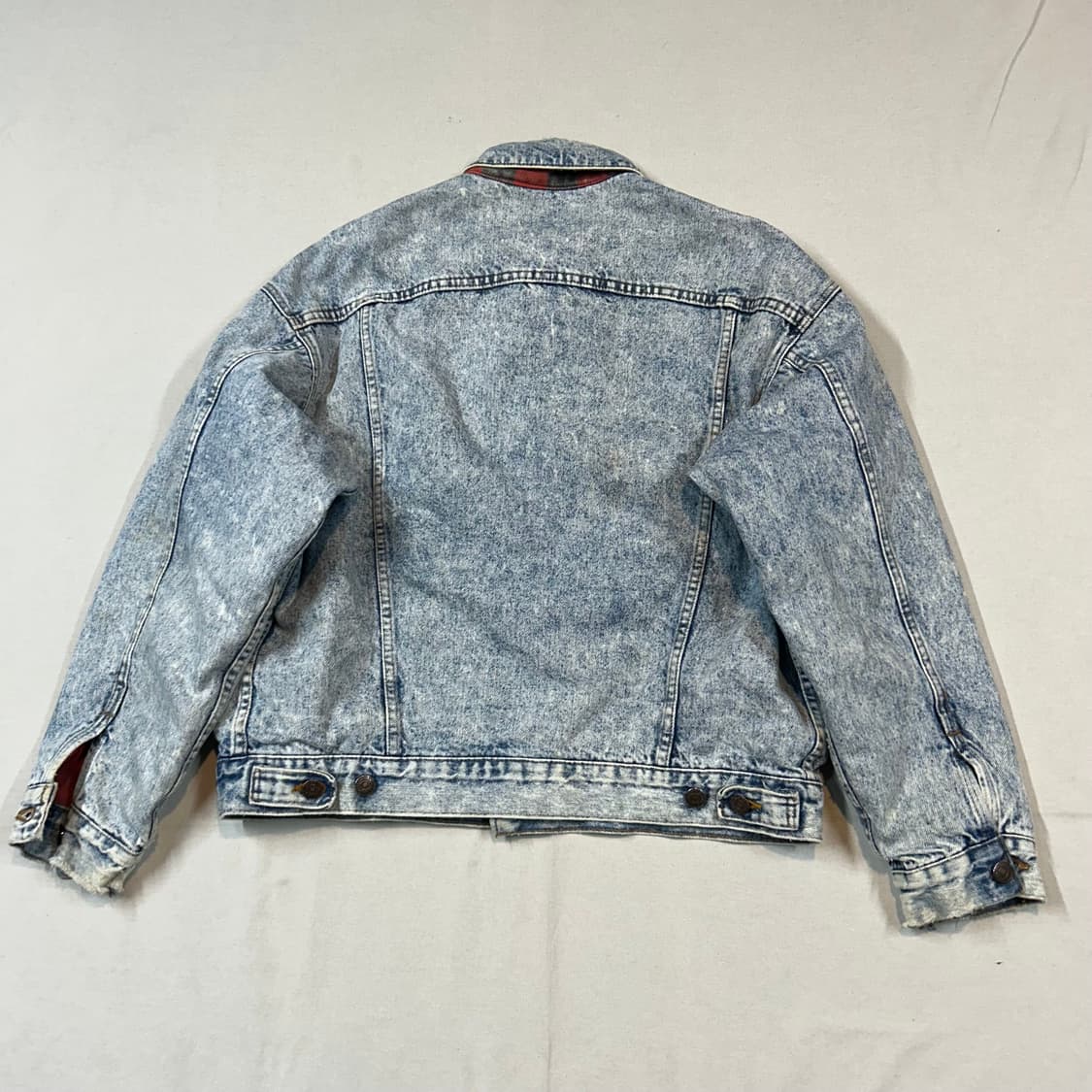 L) 리바이스 90s USA 플란넬 라이너 데님 트러커 자켓 상품이미지6