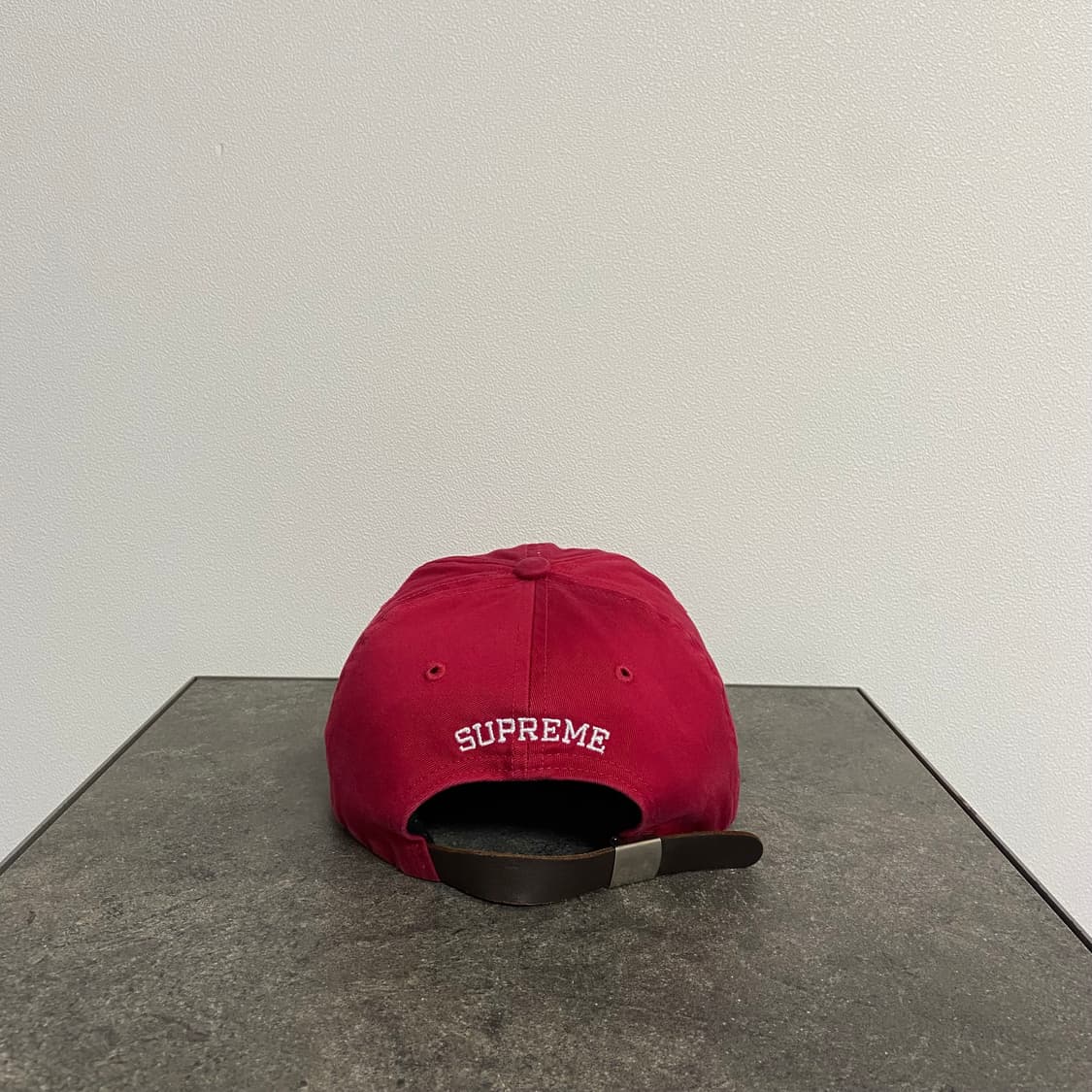 (OS) 슈프림 S로고 볼캡 모자 워시드 레드 상품이미지4