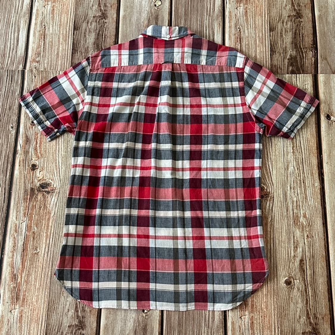 BEAMS+ 빔즈플러스 풀오버 버튼 다운 마드라스 체크 셔츠 L 사이즈 상품이미지2