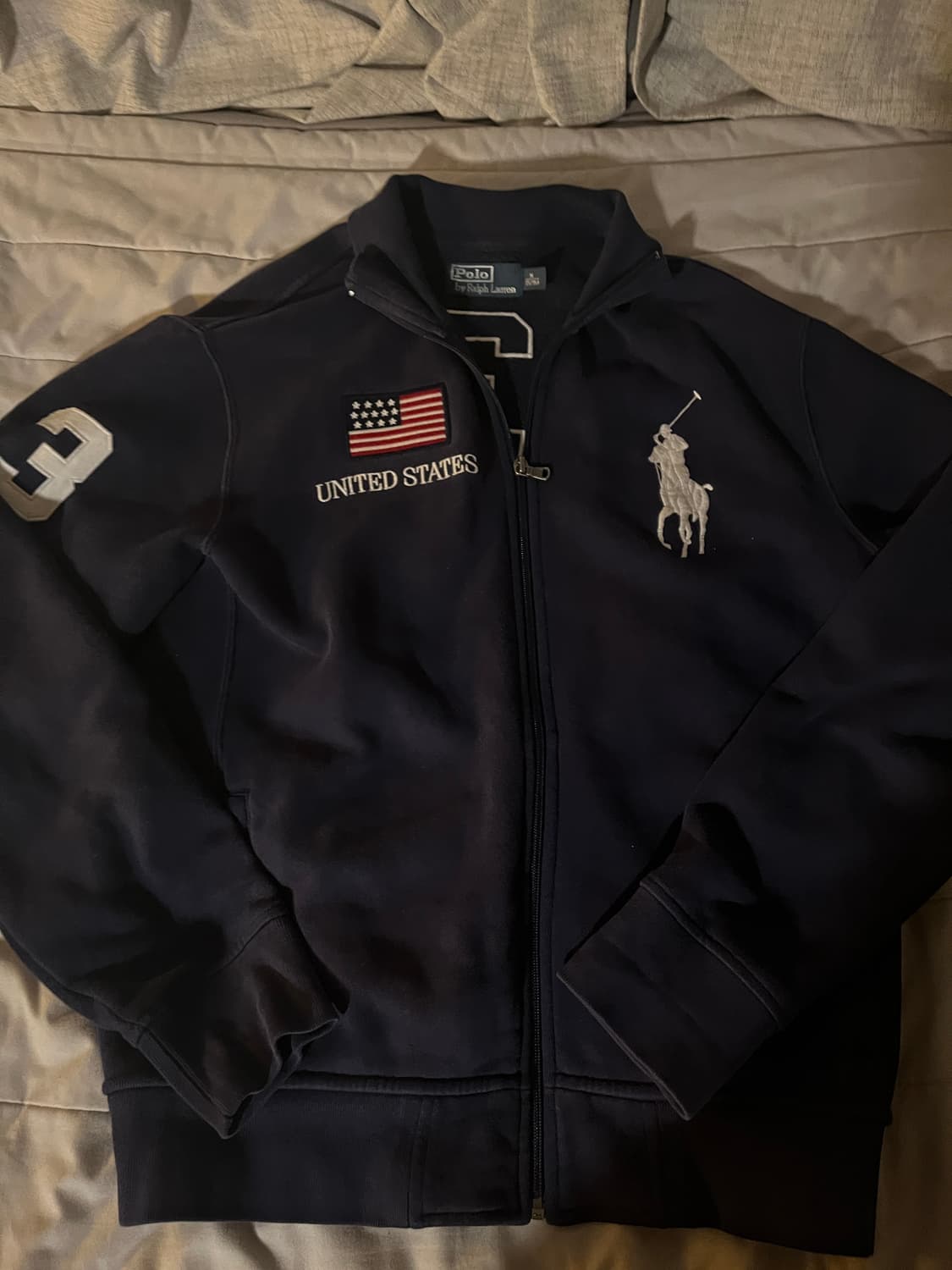 폴로 빅포니 반집업 네이비 M 상품이미지2