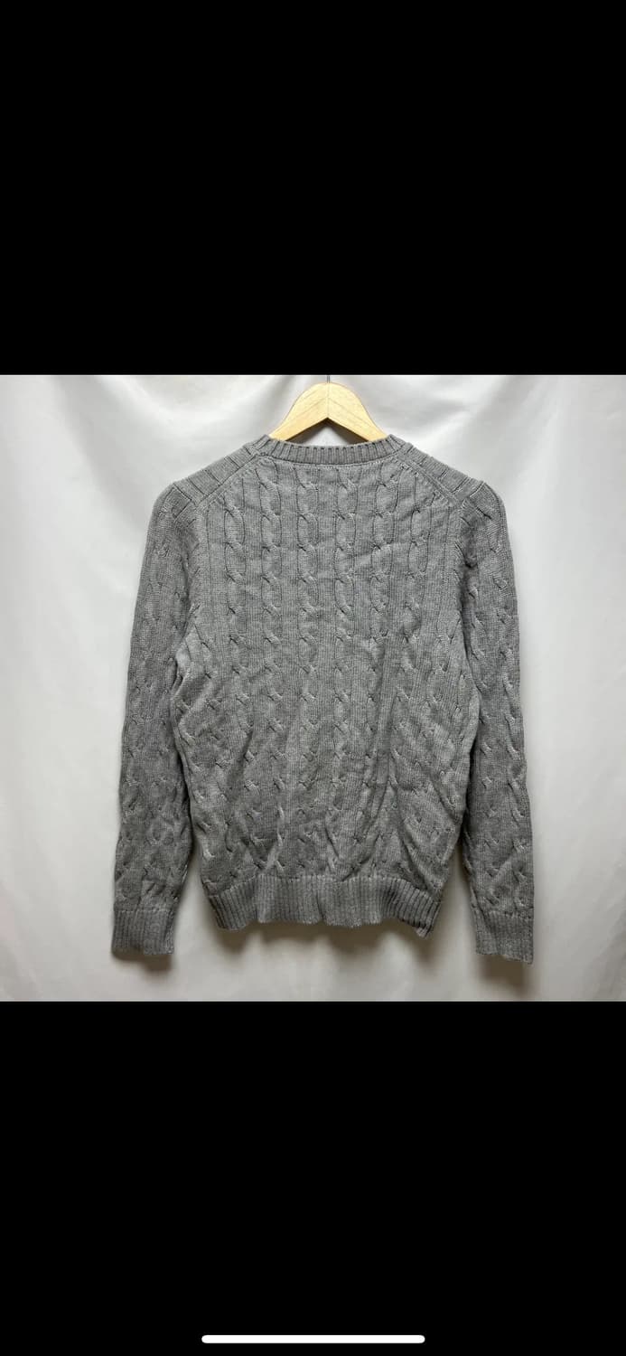 [정품/S] 폴로 랄프로렌 그레이 케이블 꽈배기 니트 상품이미지5