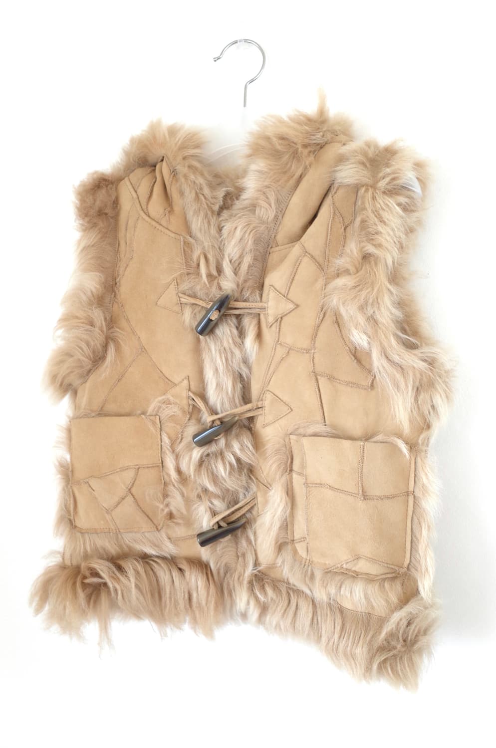 빈티지 퍼 후드 베스트 상품이미지1