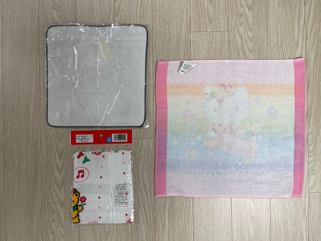 고전 헬로키티 1992 2002 일본 산리오 핸드타월 수건 일괄 상품이미지2