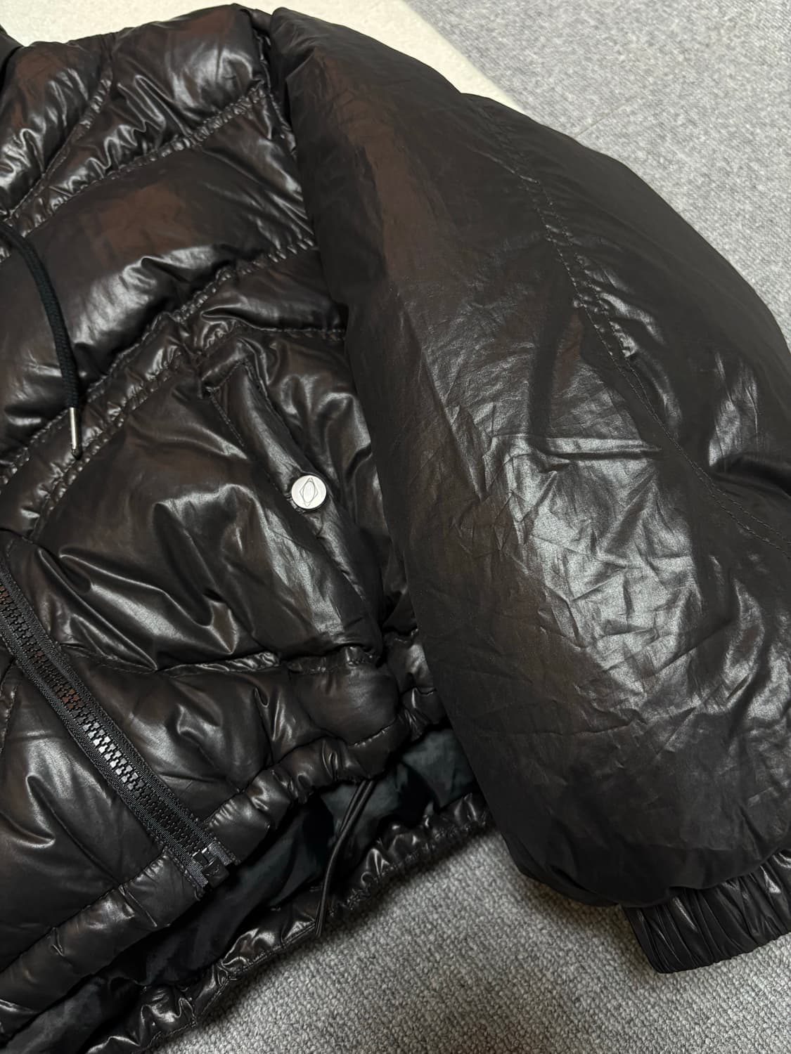 [S] 미스치프 에일리언 다운 자켓 -블랙 상품이미지4